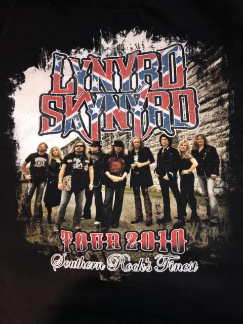 Lynyrd Skynyrd Tour 2010 T-Shirt Size XL Concert Band Tee Rock Y2K VTG GILDAN