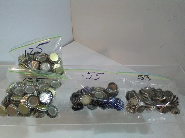 300 unidades surtidas de tapas de botellas lisas para artesanía, elaboración casera, etc 55 gratis