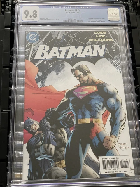 Batman #612 - Cgc 9.8 - Jim Lee & Scott Williams Cover & Art - Superman App.