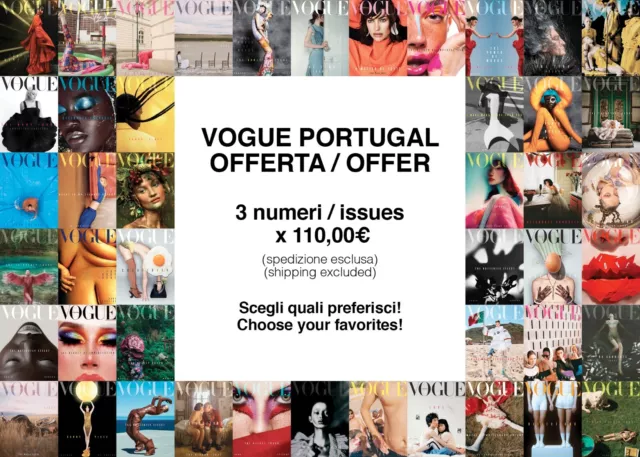 LOT Vogue Portugal 3 issues x 110€ / Lotto Vogue Portogallo 3 numeri x 110€