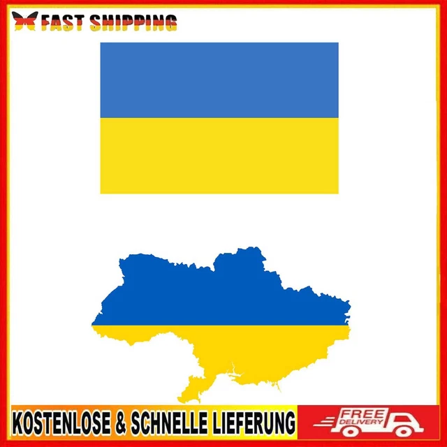 Sticker Pack - Virtually Any Hard & Smooth Surface Ukraine Sticker Decals Kit