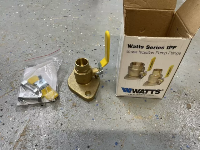 WATTS Isolation Pump Flange 3/4" IPF-S-M1  600 WOG - OPEN BOX