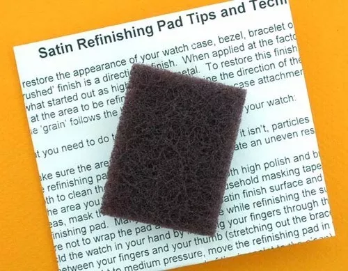 Satin / Brushed Refinishing Pad for Longines Watch scratch Removal