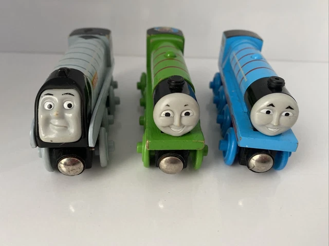 WOODEN THOMAS THE Tank Engine Trains Spencer Henry And Gordon 10 00 wooden-thomas-the-tank-engine-trains-spencer-henry-and-gordon-10-00