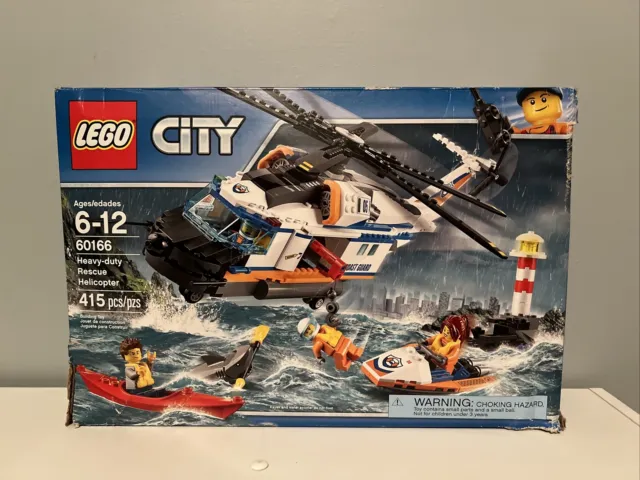 LEGO Heavy-duty Rescue Helicopter - City Coast Guard 60166 - New Sealed