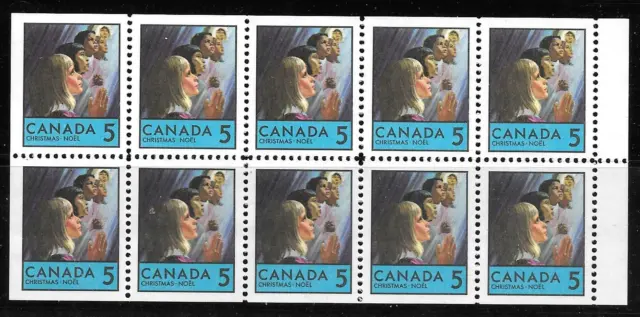 Canada #SG644av MNH Booklet Pane 1969 Christmas Praying Children [502ai]