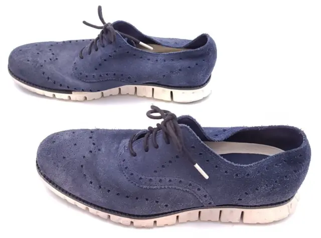 Cole Haan Zero Grand Mens Size 9.5 M Grand Os Comfort Dress Shoes C31401 Blue