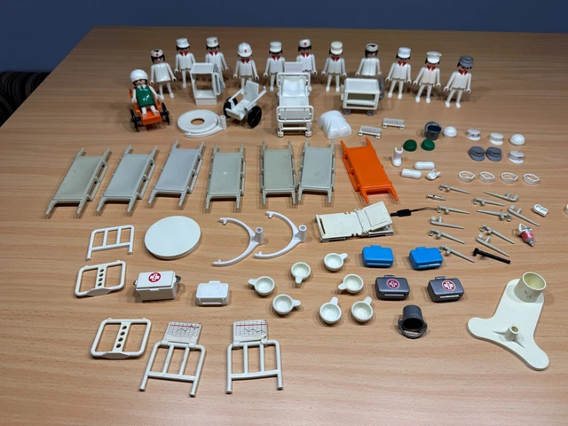 PLAYMOBL vntage hôptal lot 2 X pots de chambre blancs lt 3404 3432