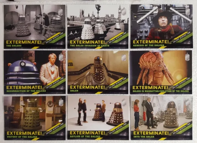 2016 Topps Doctor Who Timeless - Daleks Across Time Card Set of 10