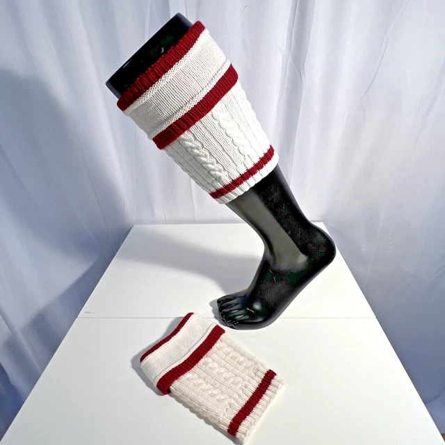 M/L Hand Knit Loferl German Socks Oktoberfest Traditional Trachten Wadenstrümpfe