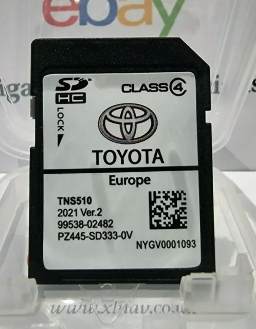 Original Toyota TNS510 Satellitennavigation SAT NAV SD Karte PZ445-SW333-0V V.2