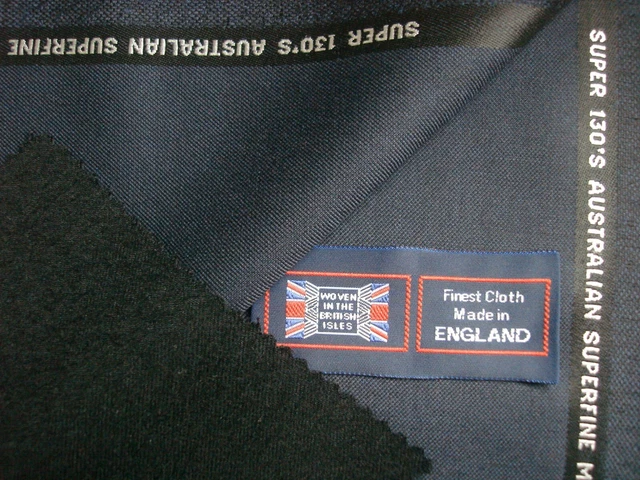 Tissu Costume Dormeuil 'Electra' 100% Laine - 4.6 M X 150 Cm - Brun Chocolat - Fabriqué UK