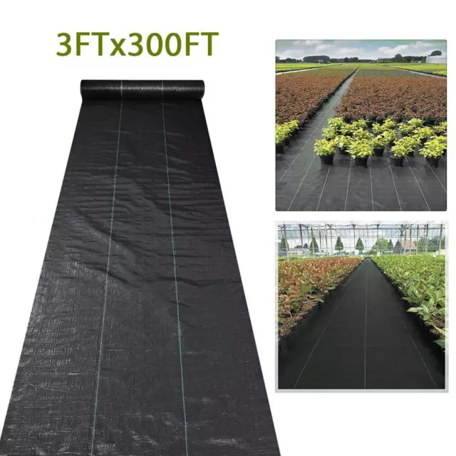 NEW Weed Barrier Fabric Woven Earthmat Ground Cover Landscape Heavy-Duty 3