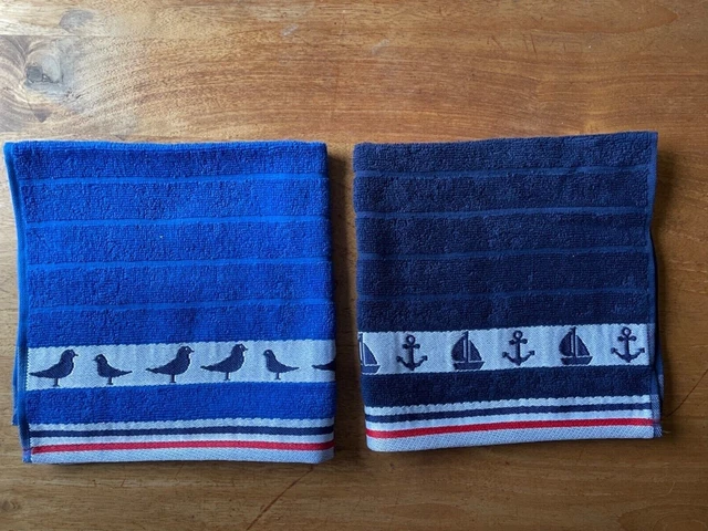 Küchentuch Frottier ‚Möwe’ Geschirr Handtuch Frottee Nordsee maritim Gästetuch 5