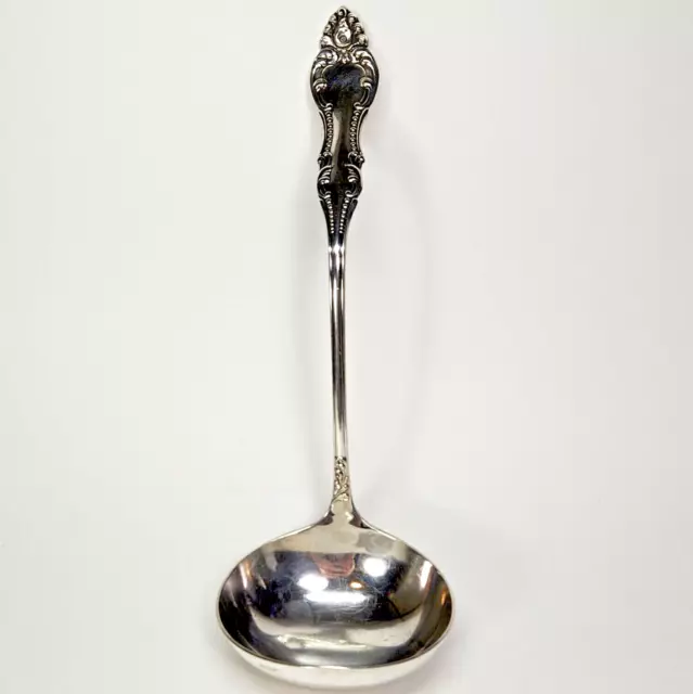 Wm A Rogers Carlton (Silverplate, 1898) by Oneida Silver Soup Ladle 10.25"