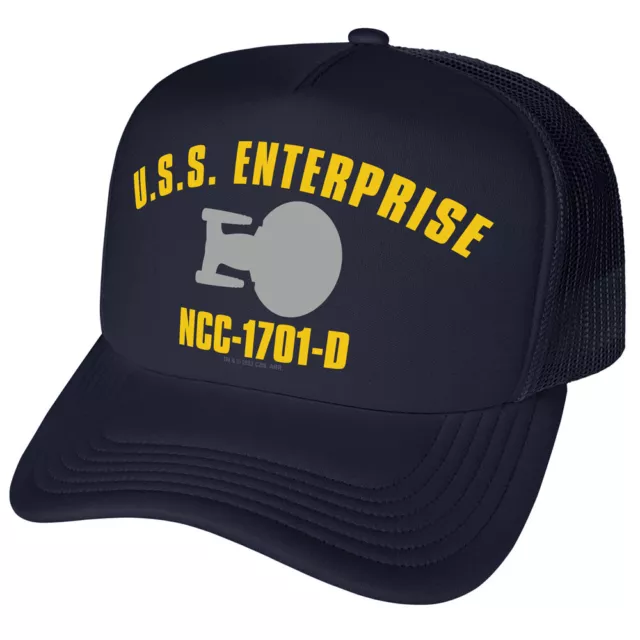 Star Trek: The Next Gen Enterprise Ncc-1701-D Unisex Foam Snapback Trucker Hat
