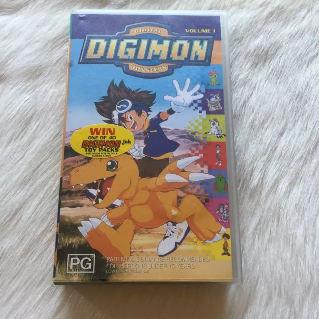 DIGIMON Vol 1 VHS Vintage Digimon Vintage Digital Monsters VHS Digimon Tv Show