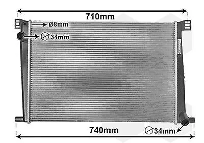 VAN WEZEL 06002356 Radiatore motore per MINI Schrägheck (R56) Countryman (R60)