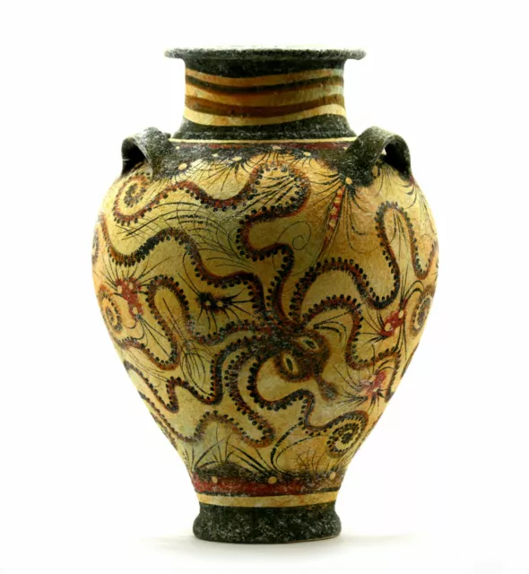 Minoische Vase Keramik Malerei Krake Antike griechische Kreta Knossos