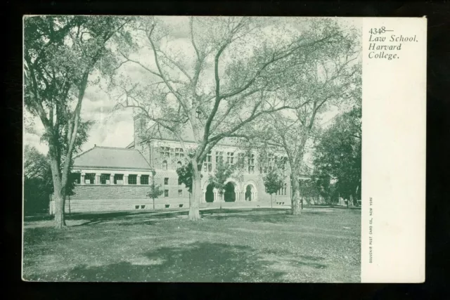 Massachusetts MA postcard Cambridge, Harvard College Law School Building