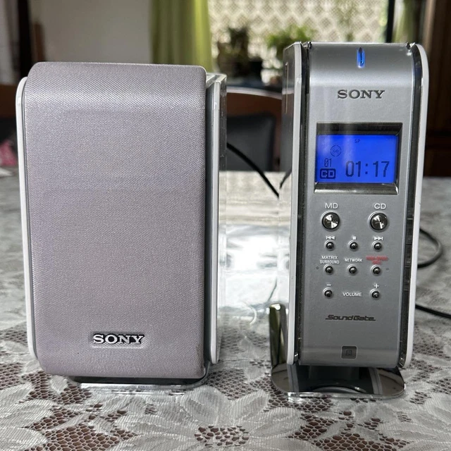 【極美品DE完動品】SONY MD CDミニコンポ LAM-Z05 ホワイト！ 極美品DE完動品】SONY MD CD ミニコンポ LAM-Z05