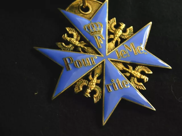 A WW1 Imperial German  "Pour Le Merite" medal Jeweler's copy (Blue Max)