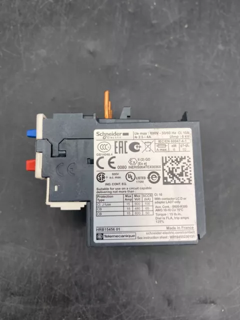 Schneider Electric Lrd08 Electric Relay Overload 2