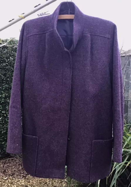 Vintage St Michael Wool Coat / Jacket -Made In West Germany Size 14 -Top Quality