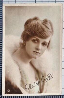 Ancienne Carte Postale Gladys Cooper Actrice Singer Dancer Musique Hall