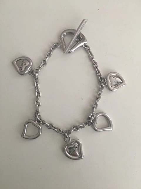 Bracelet Manchette Yves Saint Laurent En Cuir Et Métal Argenté – Style Vintage