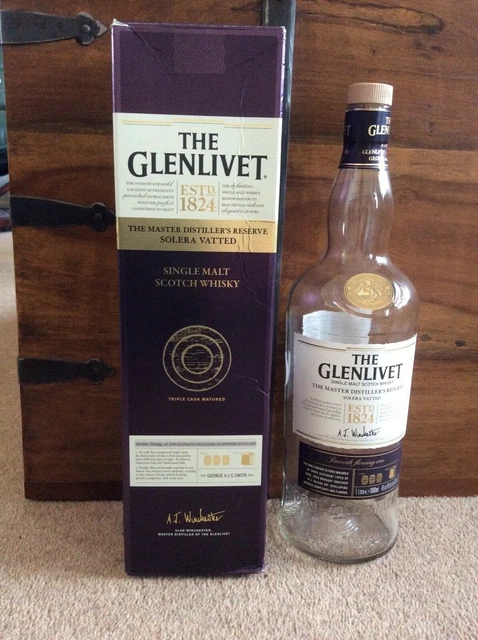 The Glenlivet Master Distiller’s Reserve Solera Whisky Empty bottle & box 1 L