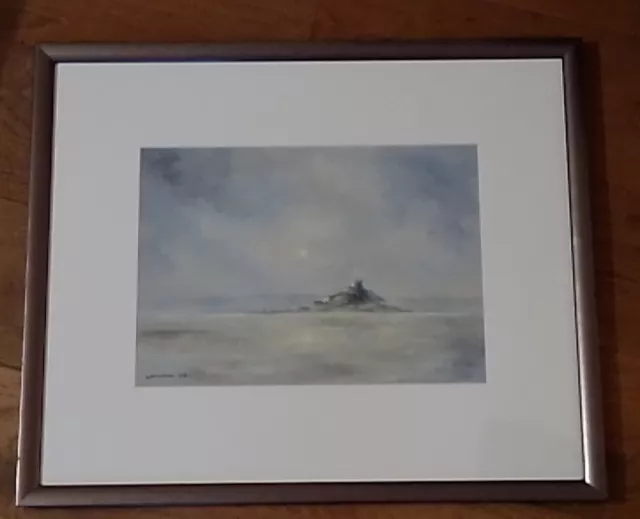 Really Nice Acrylic Or Oil Painting Of St Michael's Mount Cornwall