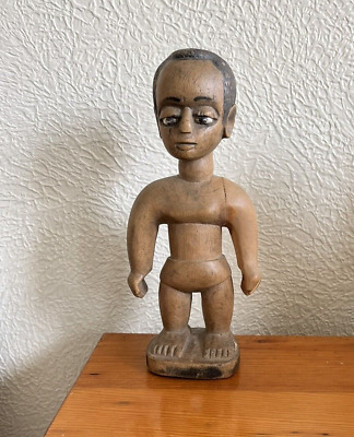 Antique African Ibeji Carving Carved Wood Figure Late 1800s