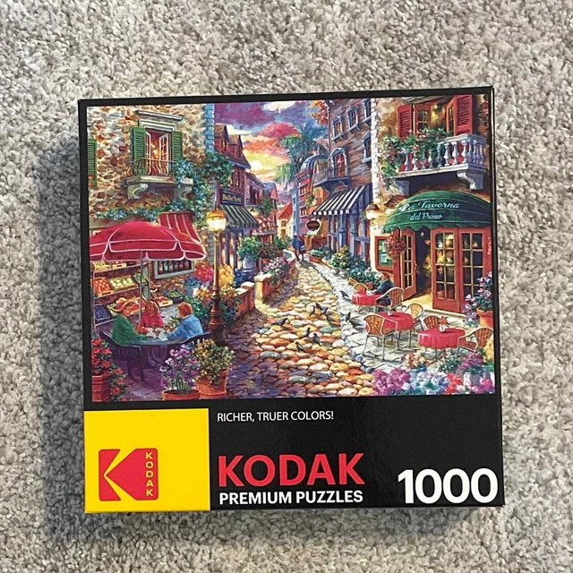 Kodak Premium Puzzles Late Afternoon in Italy 1000 Pieces Pre-Owned