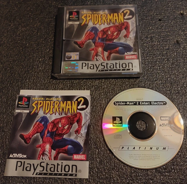Spider-man 2 : La Revanche D Electro Sony Playstation  Ps1 Platinum Pal Fr Sans Notice Without Manual 5030917016844