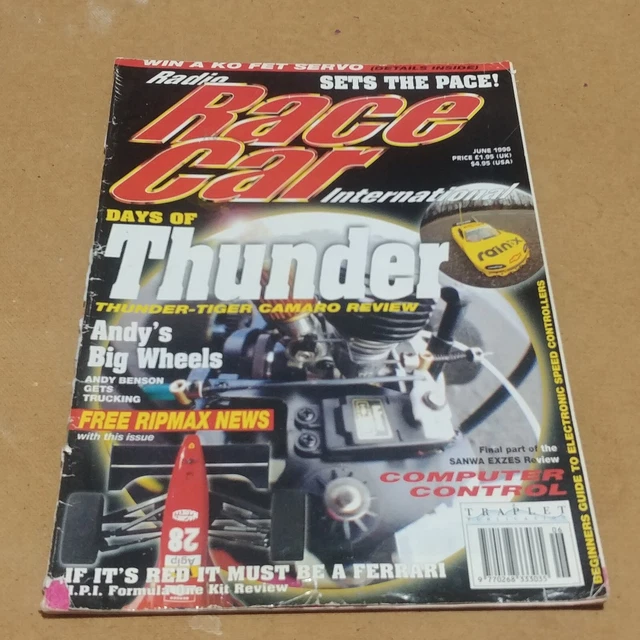 Rc Racer Magazine VINTAGE RADIO CONTROLLED race car rc magazine june 1996 kyosho tamiya ...