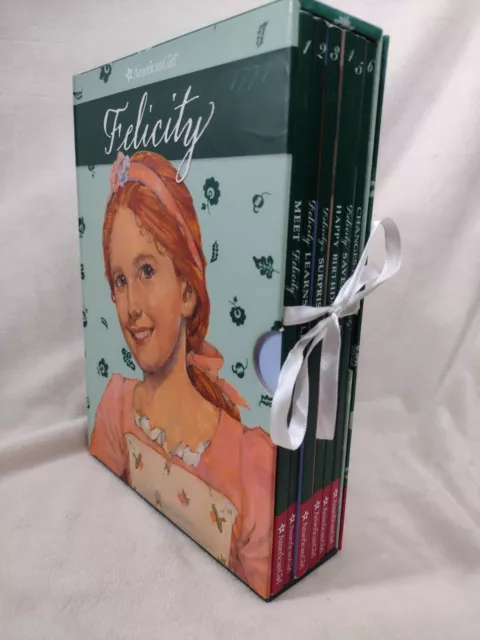 American Girl Felicity 1774 Box Set 6 Paperback Books w/ Game Board and Pieces