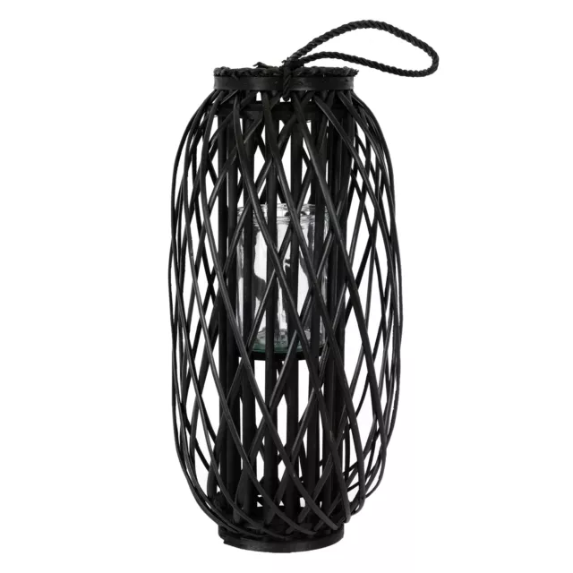 Laterne Ried Windlicht Gartenlaterne Kerzenhalter Kerzenständer 60 x Ø 27 cm