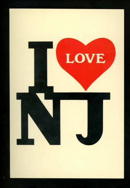 Modern Greetings postcard I Love NJ New Jersey