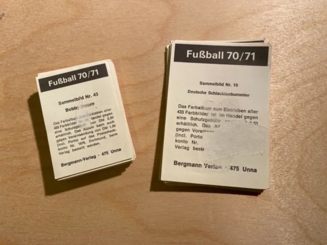 1 Bild Bergmann Fussball 1970/71 Bundesliga Sammelbild 70/71 1970 1971 geklebt