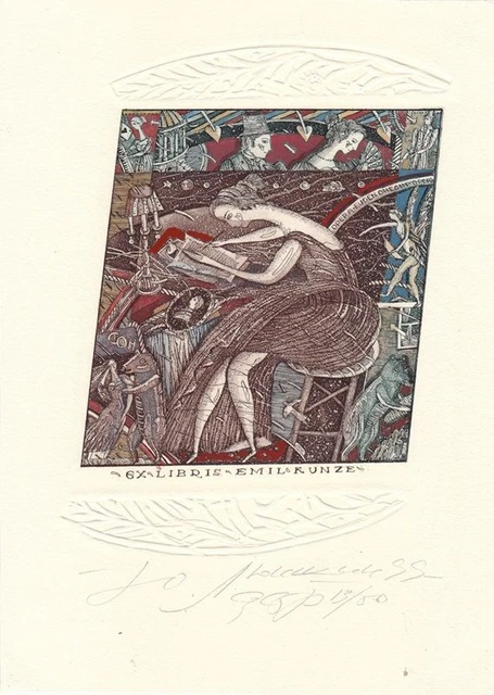 Eugene Onegin Yuri Liukshin Eugene Onegin Eauforte Engraving Bookplate Bookplate