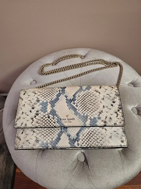 Kate Spade Hayes Street Snake Mikey Card Case Wallet: Snake-Embossed Motif