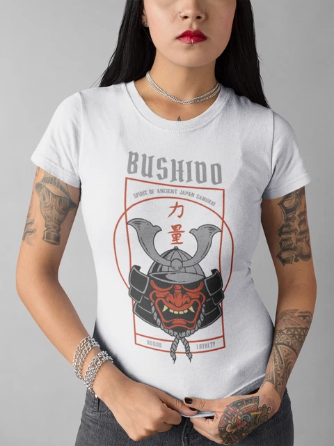 Maglietta da donna Bushido Ronin giapponese samurai guerriero | serigrafia