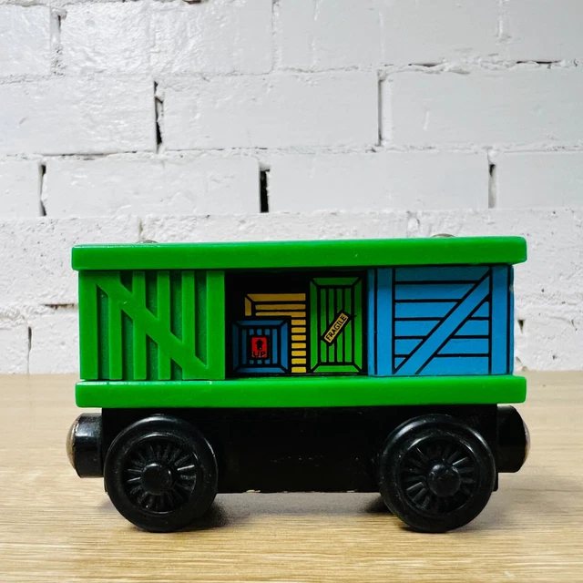 GREEN BOX CARGO Car Thomas the Tank Engine & Friends Wooden Railway