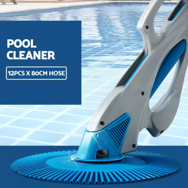 Swimming Pool Cleaner Automatic Vacuum Floor Climb Wall Suction Ground 10M Hose