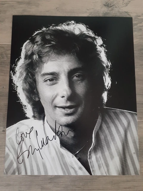 Authentic Signed Barry Manilow 10 X 8 Autographed Photo Coa Real