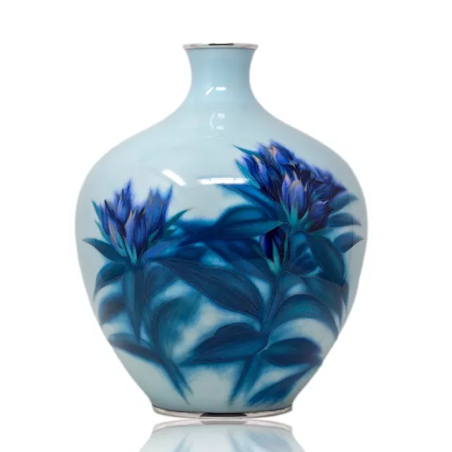 Japanese Cloisonne Enamel Tulip Vase | Ando Company