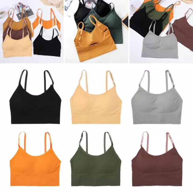 Gym Running Shockproof Padded Breathable Vest Underwear Sports Bra Yoga Bra