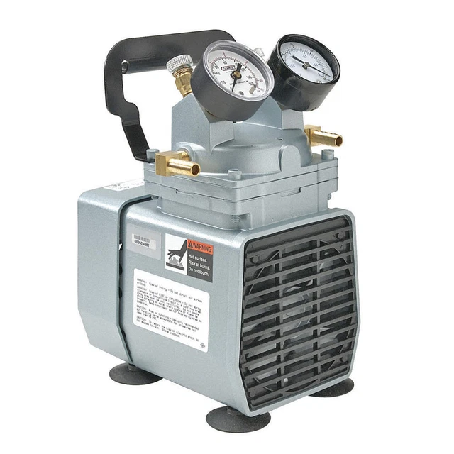 GAST DOA-P704-AA Compressor/Vacuum Pump, 1/8 hp, 115V AC