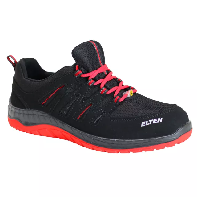 ELTEN S3 MADDOX black-red Low ESD Sicherheitsschuhe Arbeitsschuhe Fußschutz